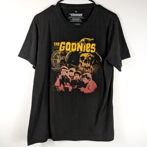 The Goonies Graphic T Shirt XL Black Movie Film Skull Chest Print Tee 80s Retro